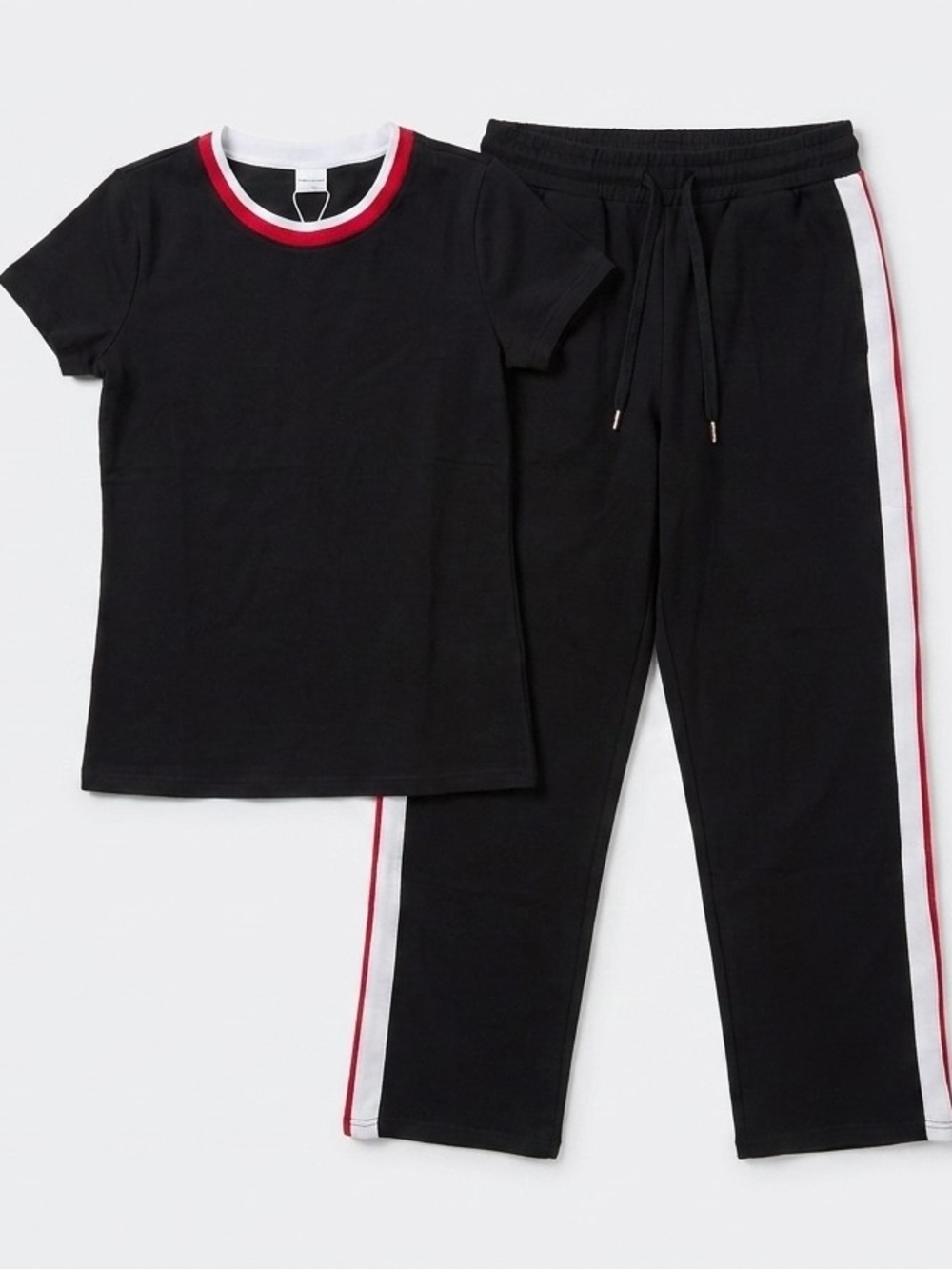 Track‎ Jogger Set with Red and White Trim